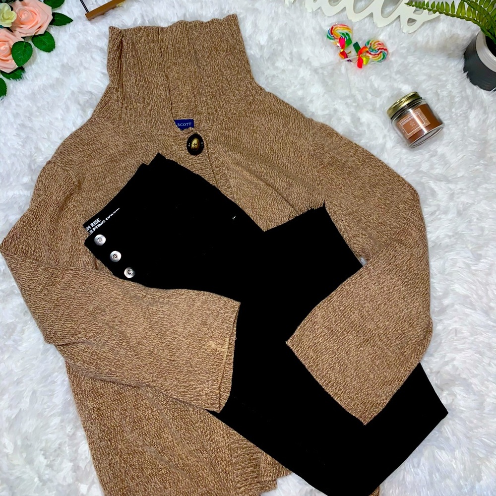 Karen Scott Light Brown Sweater